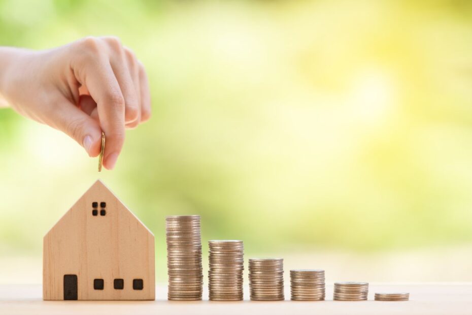 coins stack model home bank